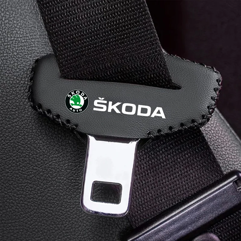 Car Seat Belt Clip Safety Seatbelt Lock Buckle Plug Cover For skoda superb 3 2 1 4 3v mk3 mk1 2024 2020 2014 kodiaq octavia