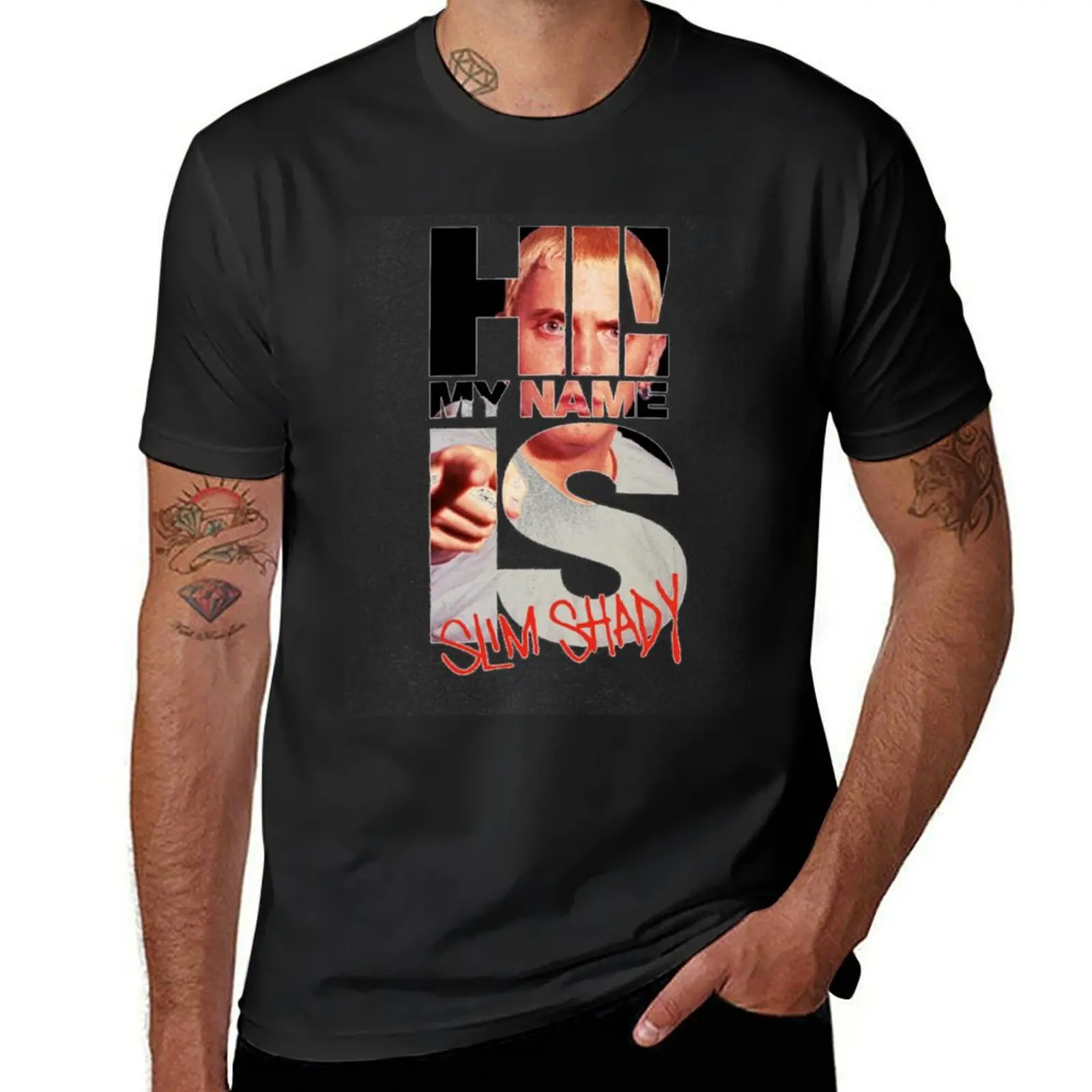 Copy of ah eminem the real slim shady T-Shirt anime clothes sports fans mens tall t shirts