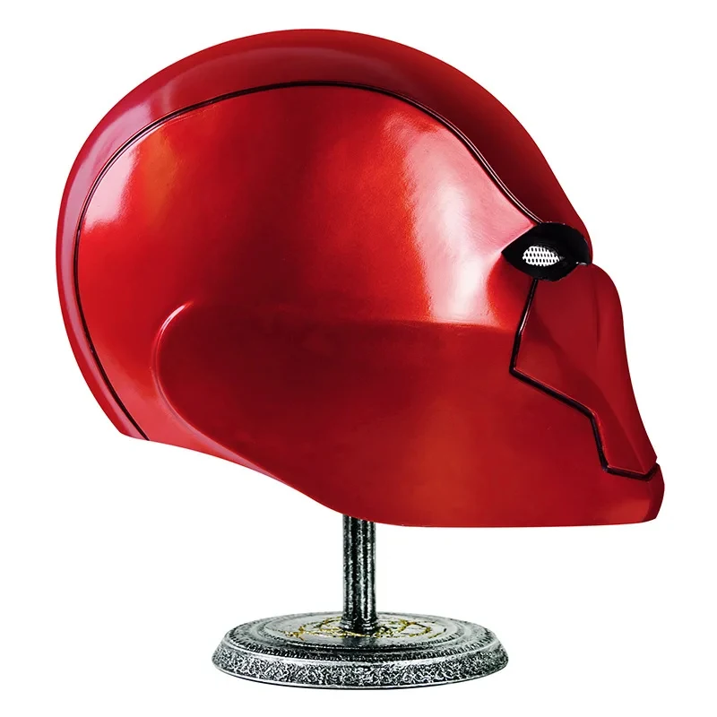 

ob Red Hood Cosplay Superheroes Mask Man Helmet Resin Halloween Masks Carnival Masquerade Costume for Adult Fac 158gj