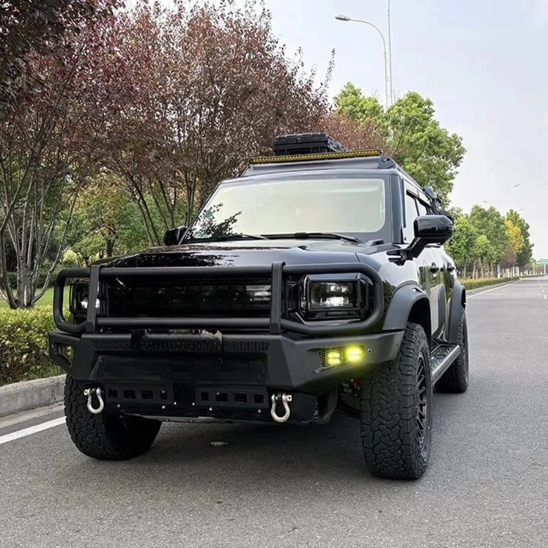 Heavy-Duty High-Strength Manganese Steel Front Bumper for JETOUR Shanhai T2, Off-Road & Winch Ready