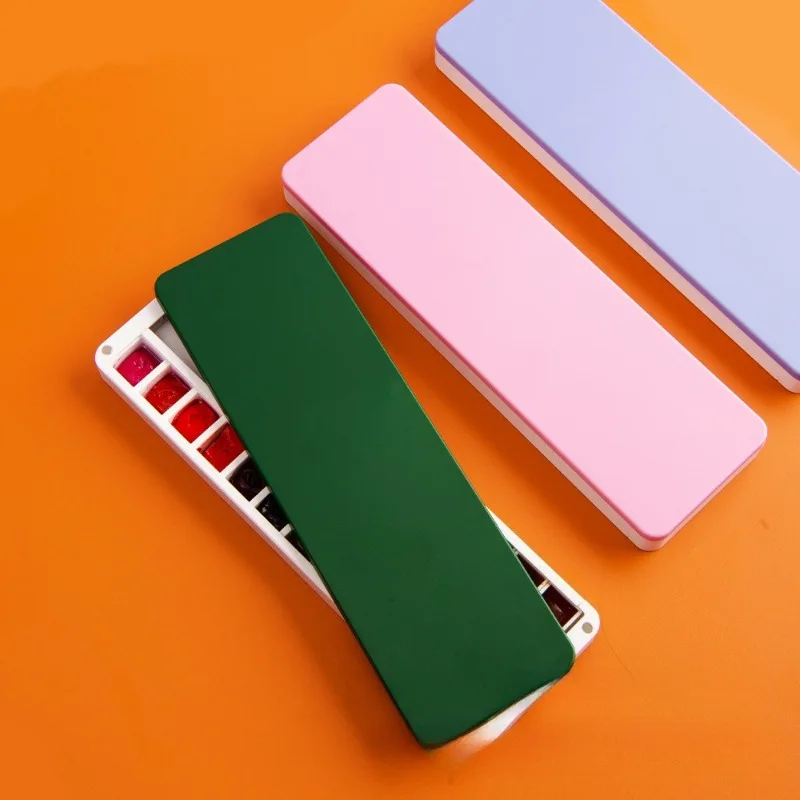 

Magnetic Stackable Empty Watercolor Palette Portable Refillable Gouache Paint Pan Box