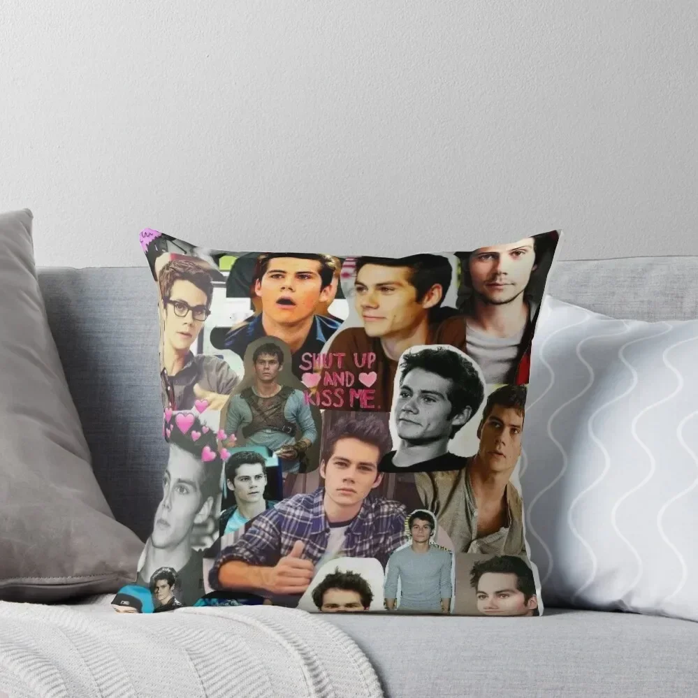 Dylan O’Brien collage Throw Pillow Cushions Sofa Cushion Cover Decorative Cushions Custom Cushion Photo pillow