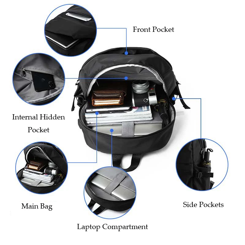 Mochila ligera impermeable para hombre y mujer, morral sencillo para ordenador portátil de 16 pulgadas, ideal para viaje universitario adolescente