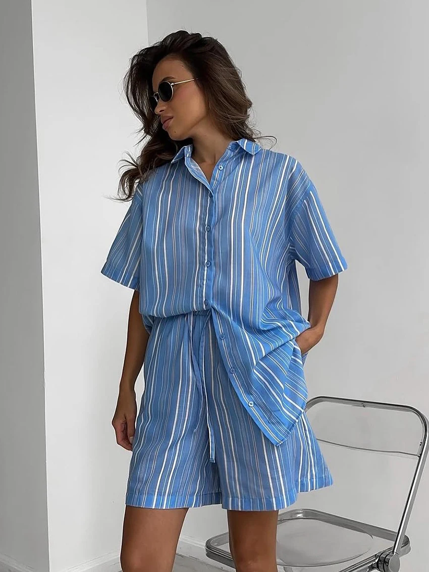 

Marthaqiqi домашняя одежда женская сексуальная одежда для сна с отложным воротником ночные рубашки с короткими рукавами шорты повседневная женская ночная рубашка костюмы свободные