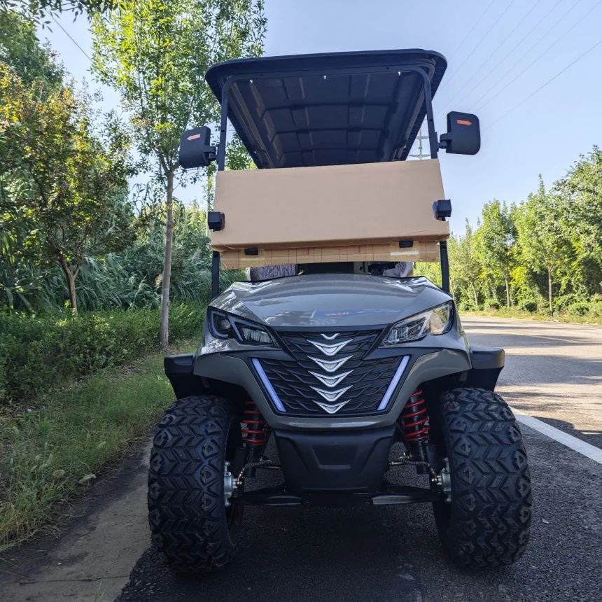 2025 Latest High Quality 72V Lithium Battery Electric Golf Cart With Forward/Reverse Taillights And Emergency Flashers Golf Cart