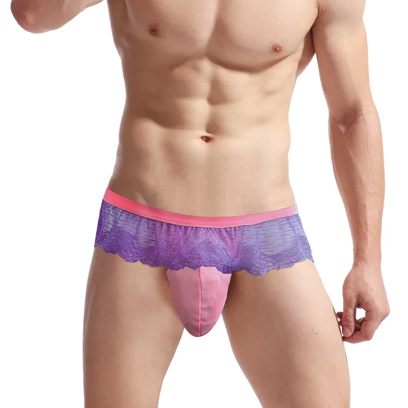 

Mens Frilly Lace Sissy Skirts Panties T-Back Thongs G-Strings Crossdressers Sexy Underwear Gay Lingerie Girly Bugle Pouch Undies