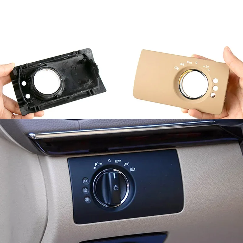 Complete Car Interior Accessories Front Headlight Switch Button Panel Trim Cover For Benz W164 ML GL 300 350 450 500 2007-2011