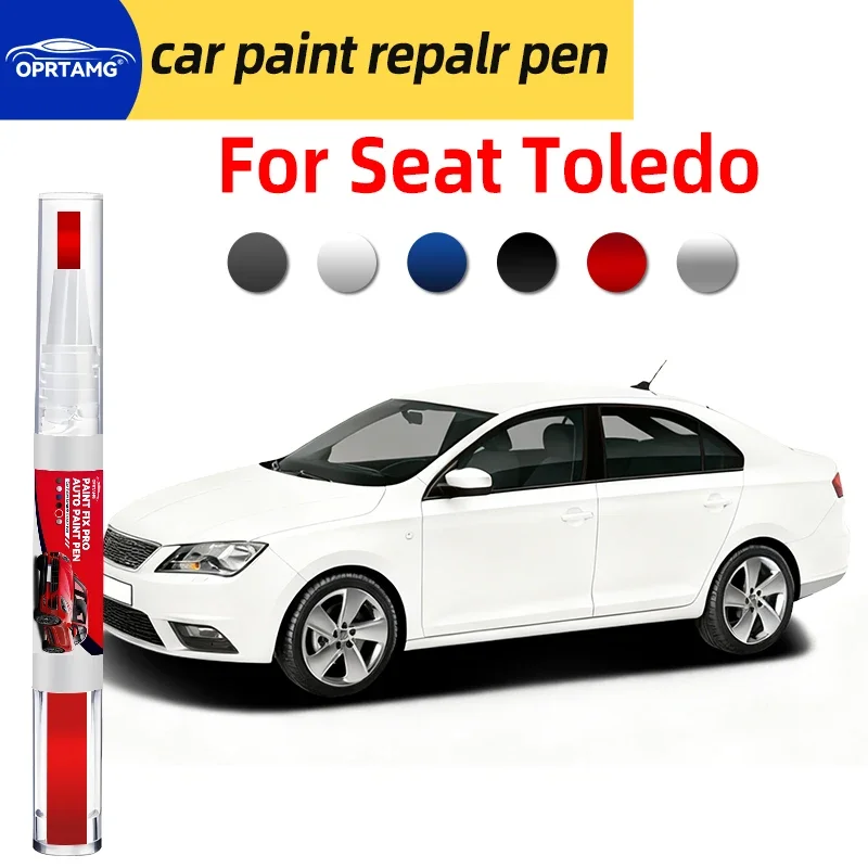 Caneta de reparo de pintura de carro, para reparo de arranhões no carro seat Toledo, spray de tinta preta, ferramentas de pintura de carro, acessórios
