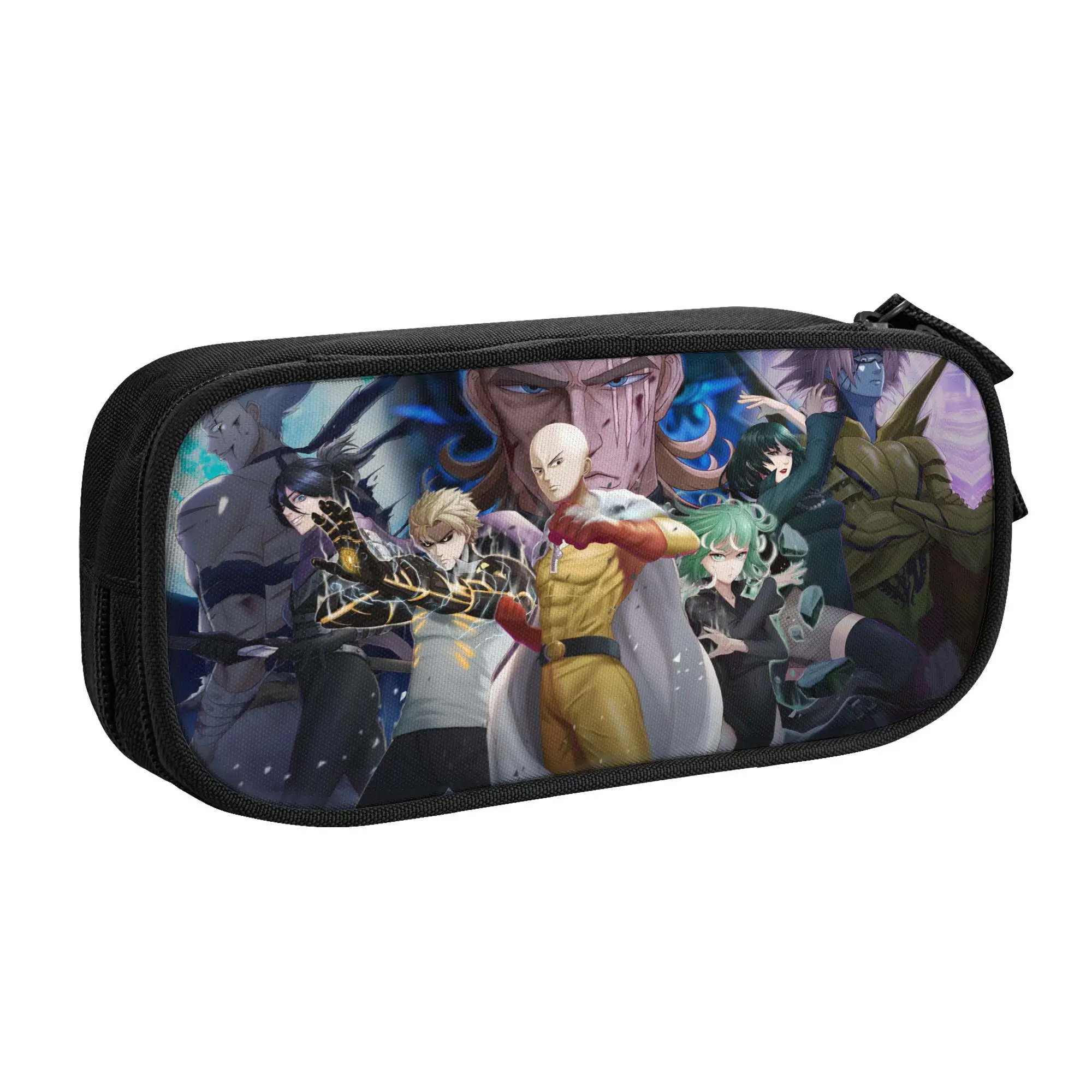 One-Punchs-Man Anime Pencil Case Lovely  Bags Student Big Capacity School Supplies Cosmetic Pencil Pouch