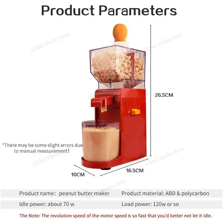 

Small Peanut Butter Machine Automatic Cooking Machine Household Nut Grinding Peanut Machine