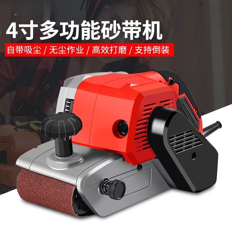 Flip Belt Machine Portable Sander Mini Flat Small Sandpaper Polishing Woodworking Household