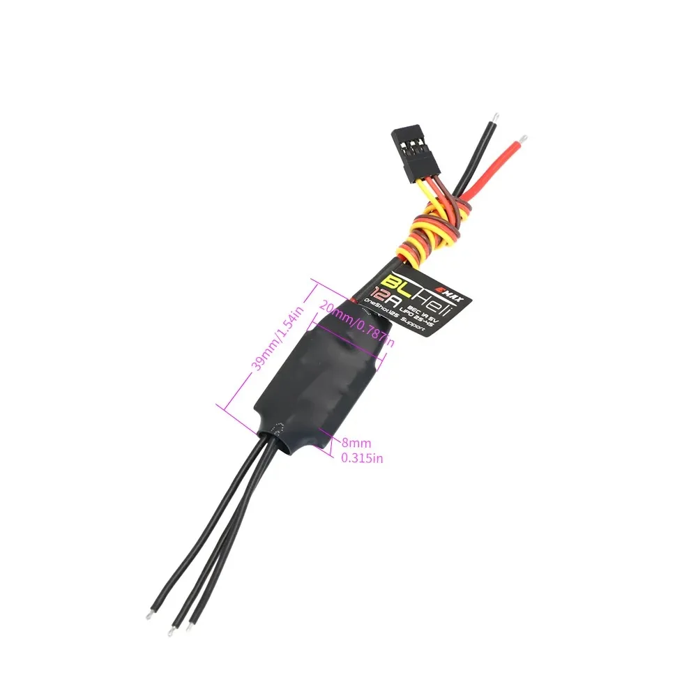 BLHeli ESC 12A / 20A / 30A / 40A /50A/60A/80A two-way Brushless ESC for pneumatic underwater propeller of remote control vehicle