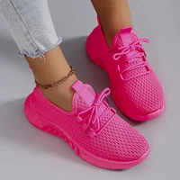 Women's Breathable Mesh Flat Shoes Casual Sports Sneakers Summer Walking Shoes Clearance Free Shipping