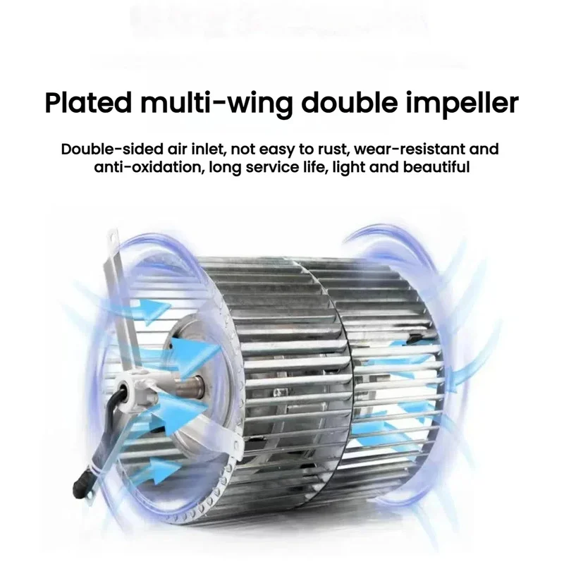Double intake external rotor AC multi-wing centrifugal 380 volt DC tube supply fan for air conditioner