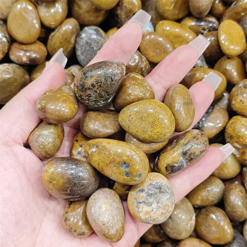 500G Natural Peter Stone Quartz Freeform Tumbled Stone Healing Energy Mineral Gemstones Collection Aquarium Garden Decoration
