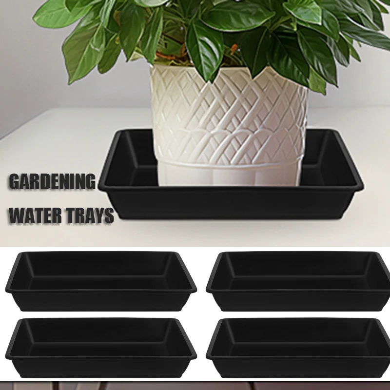

12 Pcs Flower Pot Bottom Mat Gardening Planter Saucers Square for Outdoors Plate Pots Indoor Round Tray Trays Gardening Planter