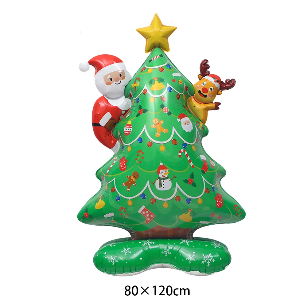 Große Stehende Weihnachtsballon-Dekoration Elch Weihnachtsbaum Weihnachtsmann Ballon Weihnachtsballon Xmas Weihnachtsdekoration Zubehör – Detail 4