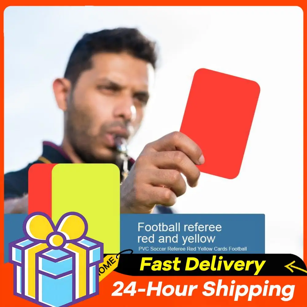 

Набор из 1-20 пар красных и желтых карточек для футбольных матчей, оборудование для судей на футбольных матчах на открытом воздухе и тренировках.
