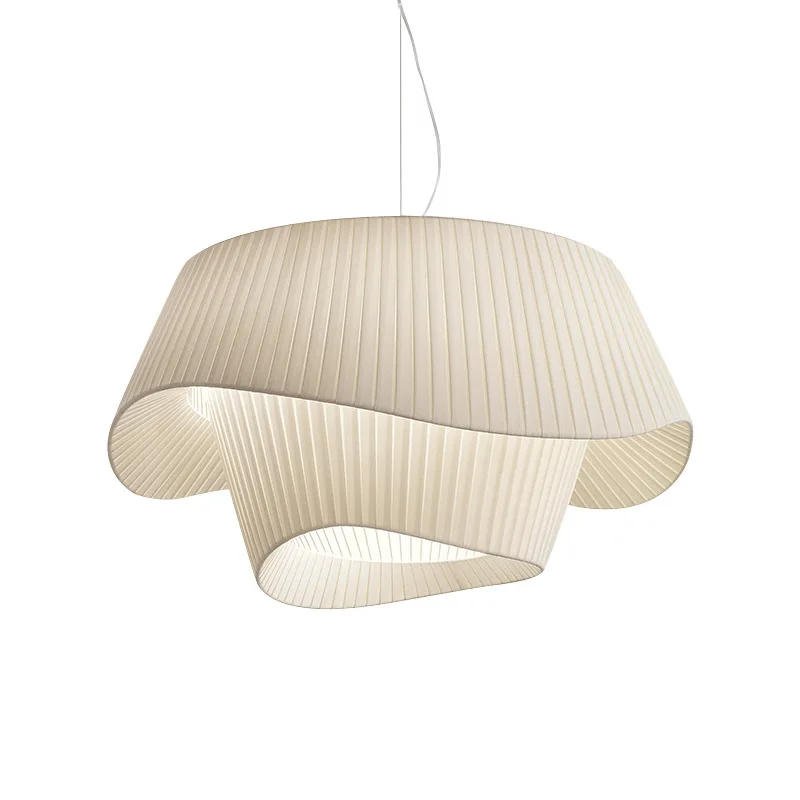 

French medieval chandelier Nordic ins wind fabric design art master bedroom lamp bedroom lamp living room main lamp