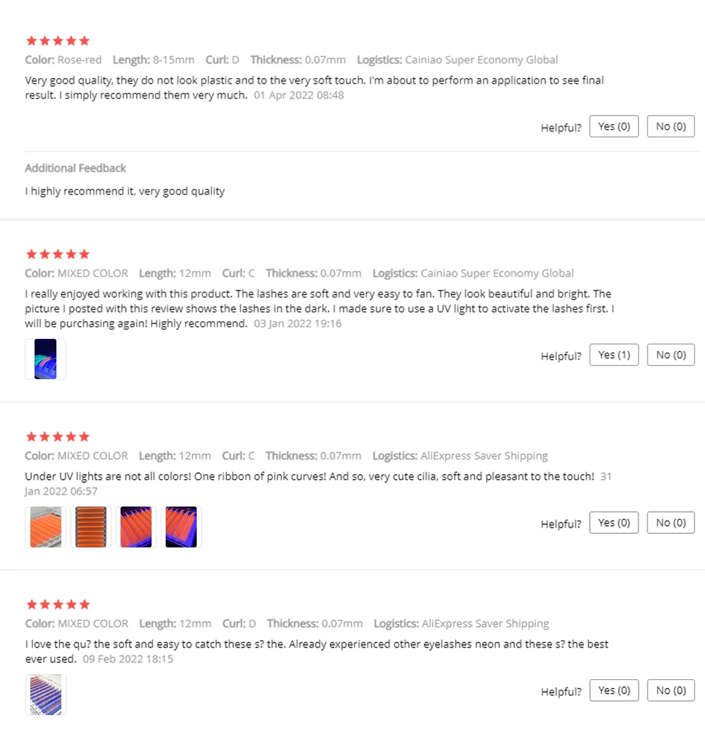 NATUHANAFashion UV-Farbwimpern Kristall Bunte individuelle falsche Wimpern Weiche natürliche Neon-Wimpernmischung Farben Glänzendes russisches Volumen – Detail 13
