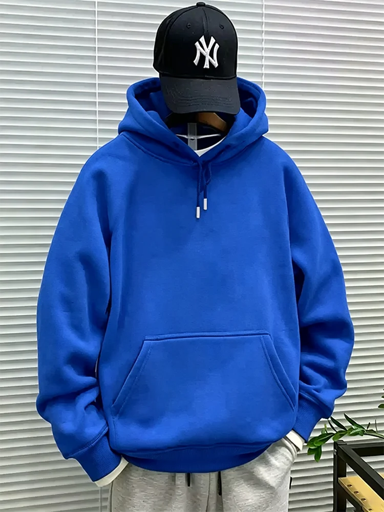 Herren Casual Hoodies Damen Fleece Warme Hoodies Frühling Herbst Pullover Mode Schwarz Mehrfarbig Übergroße Sweatshirts Top – Detail 7