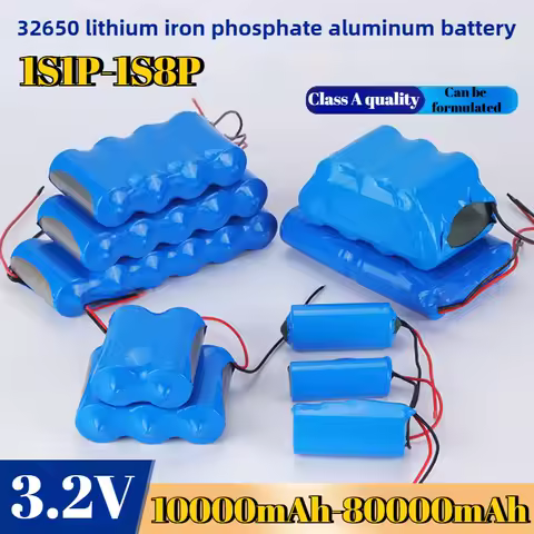 32650 3.2V 60Ah LIFEPO4 solar lamp battery large capacity lithium iron battery solar street lamp floodlight battery and Protec