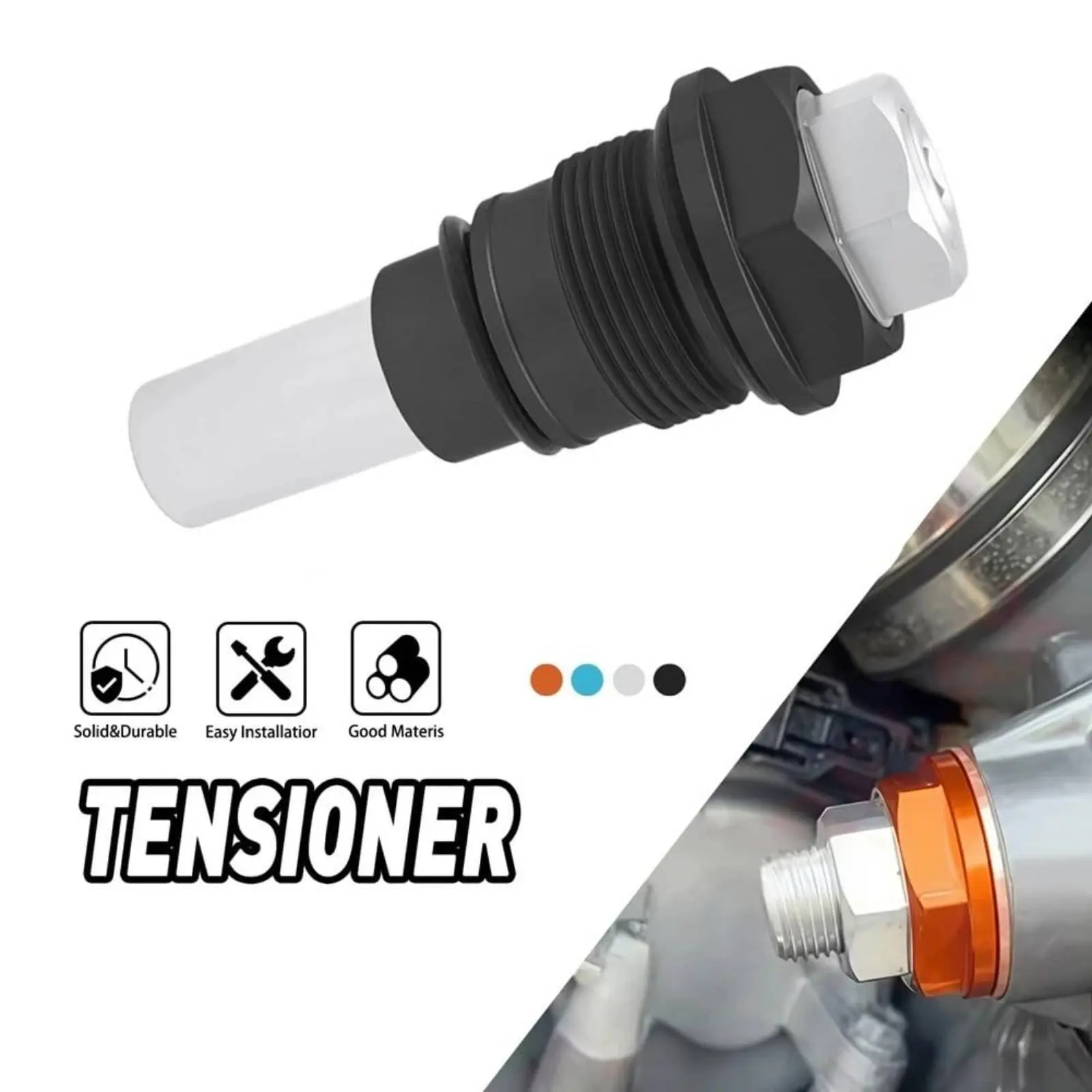 

Натяжитель цепи ГРМ, обработанный на ЧПУ, регулируемый, для мотоциклов, прочный и долговечный, с анодированным покрытием