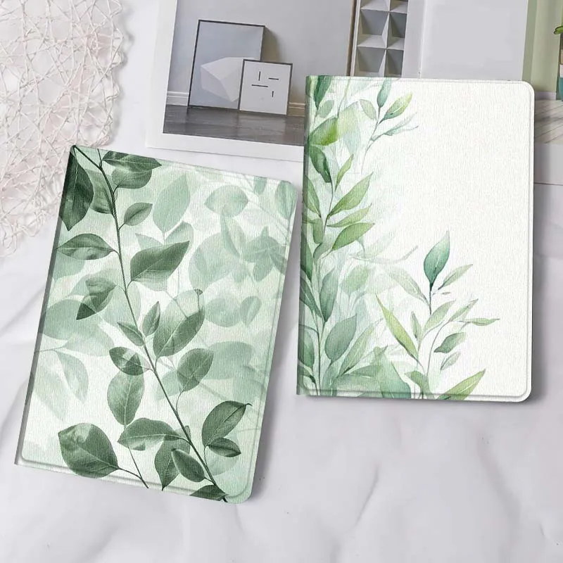 

Art Leaf Beautiful Flower For iPad Pro Air Mini 2 3 4 5 6 7 6th 7th 10th 11th 10.2 9.7 10.5 11 Foldable Tablet Case Gift