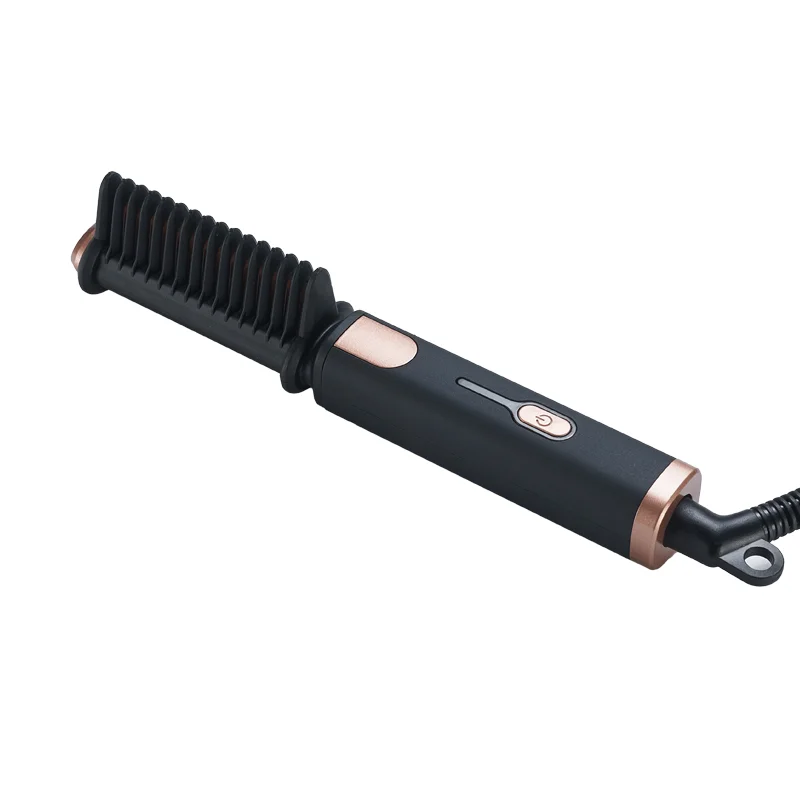 VOAUN New Portable Hair Straightening Brush Hair Flat Iron Comb for Travel Home Salon