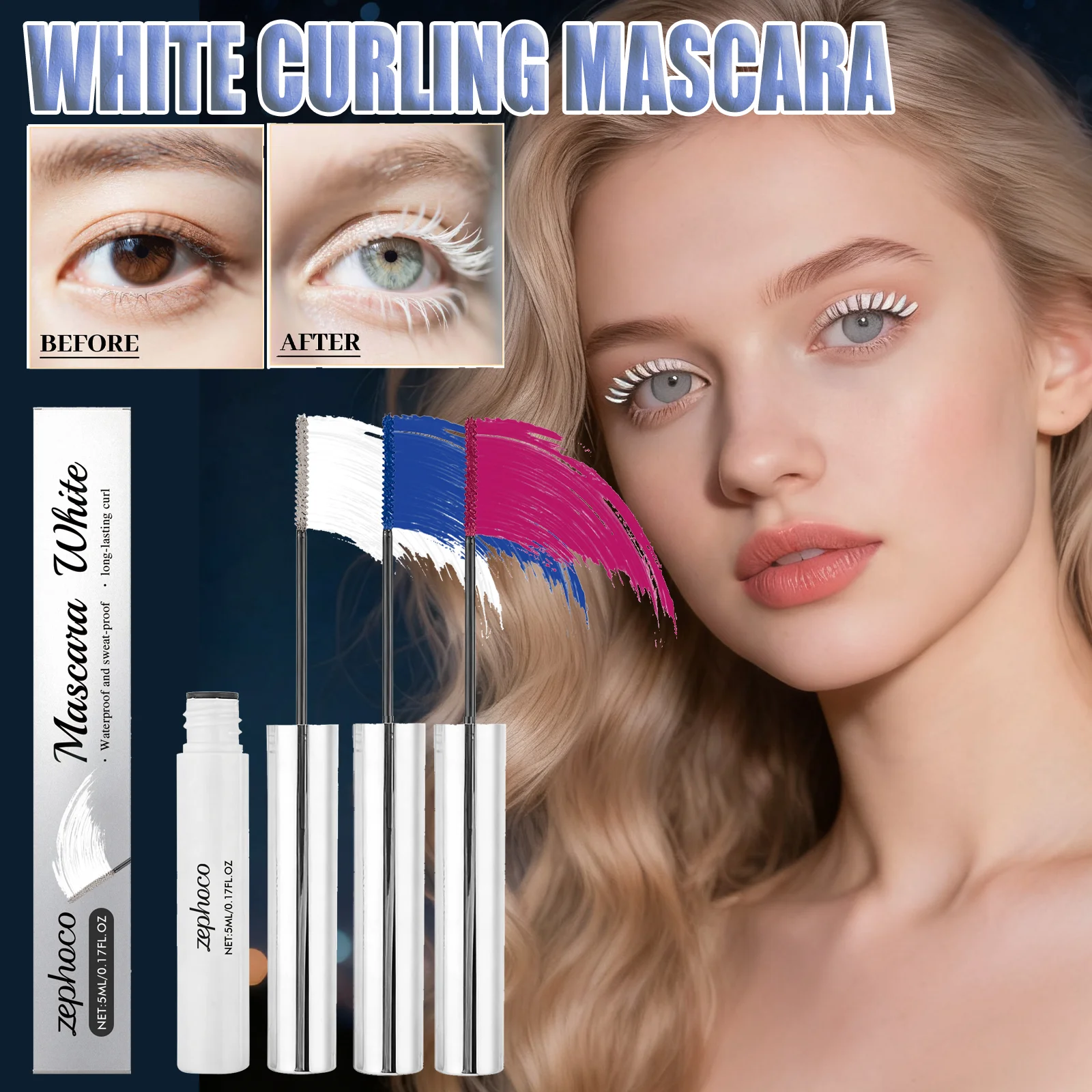カーリングマスカラ ラッシュプライマー 防水 長持ち 簡単除去 目元 デイリーメイク 自然な外観 カール強化 汚れにくい