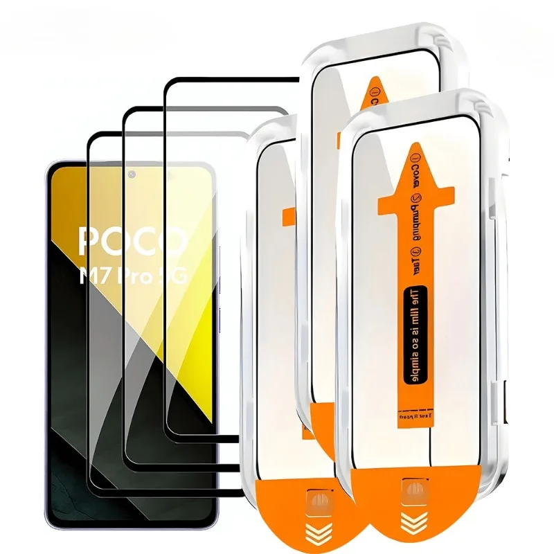 

3Pcs High-definition Screen Protector for Xiaomi POCO X5 X3 X6 X7 Pro Tempered Glass For Xiaomi POCO F7 Ultra Pro F6 F5 F3 Glass