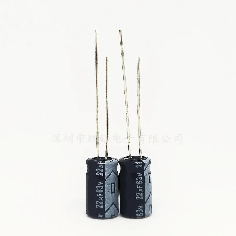 

50PCS/lot 63v22uf 22uf63v 6.3*11MM New DIP Aluminum Electrolytic Capacitor Size: 6.3x11 (MM)