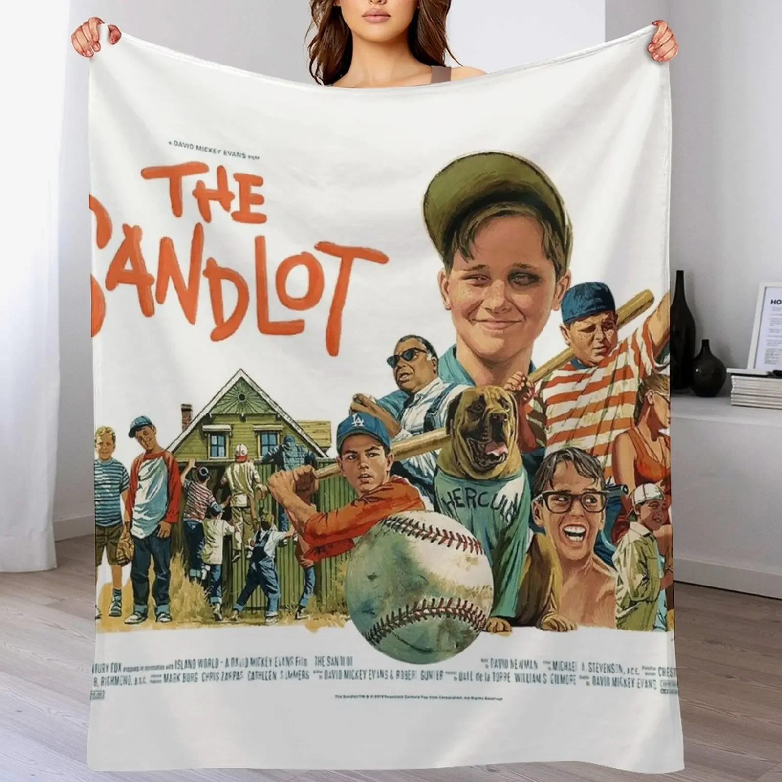 

The Sandlot Movie Poster Throw Blanket Polar manga For Sofa Thin Travel Blankets