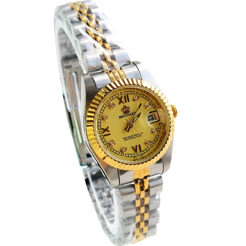 

HK Crown Fashion Quartz Watch Relogio Feminino Watches Women Dress Luxury Brand Waterproof Gold Bracelet Wristwatch montre femme