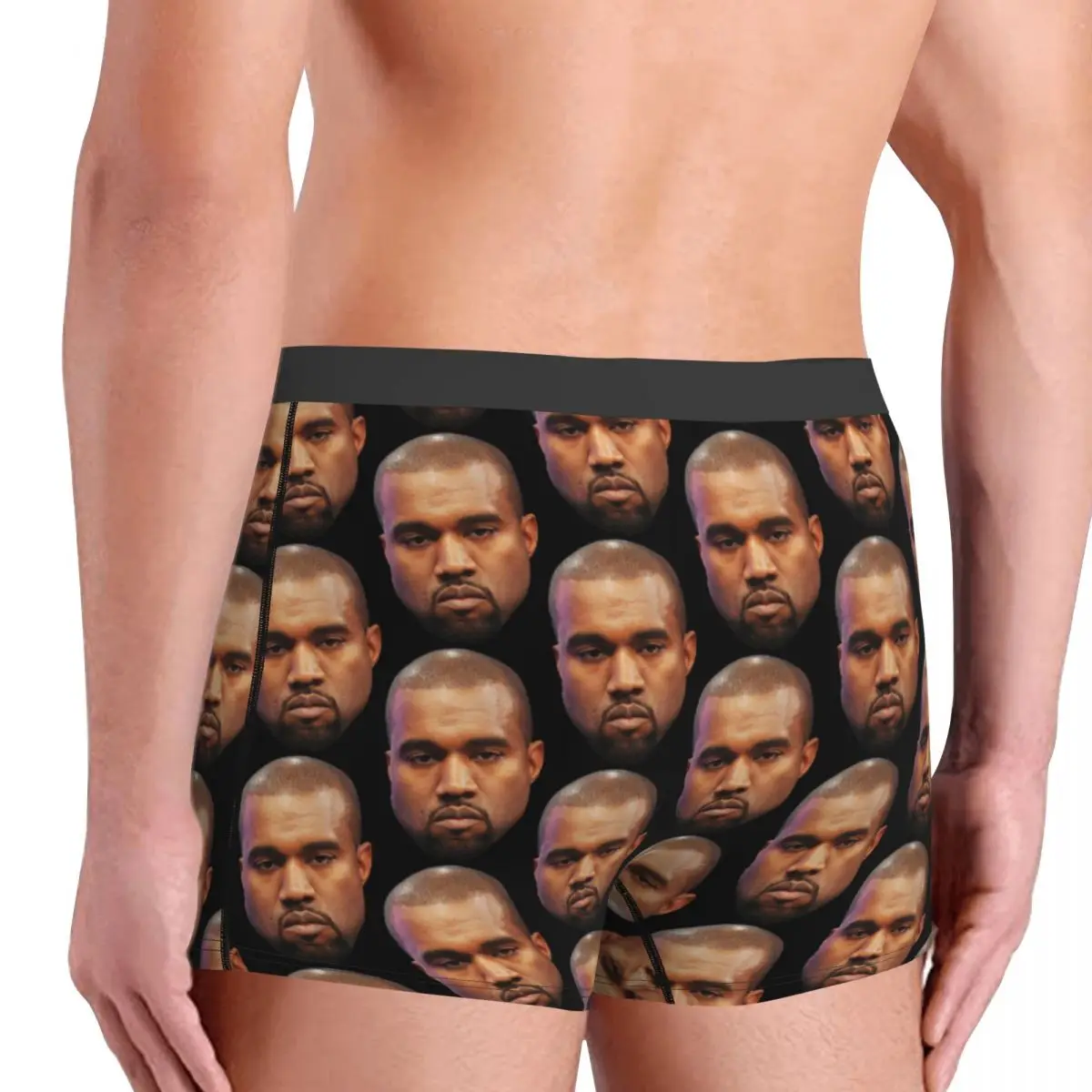 Kanye West Funny Meme Boxer Shorts For Homme Sexy 3D Printed Male Underwear Panties Briefs Breathbale Underpants