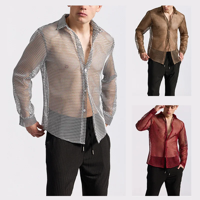 

Длинное кружевное прозрачное платье для выступлений в ночном клубе для полных мускулистых мужчин, облегающее летнее платье для дискотек и танцев