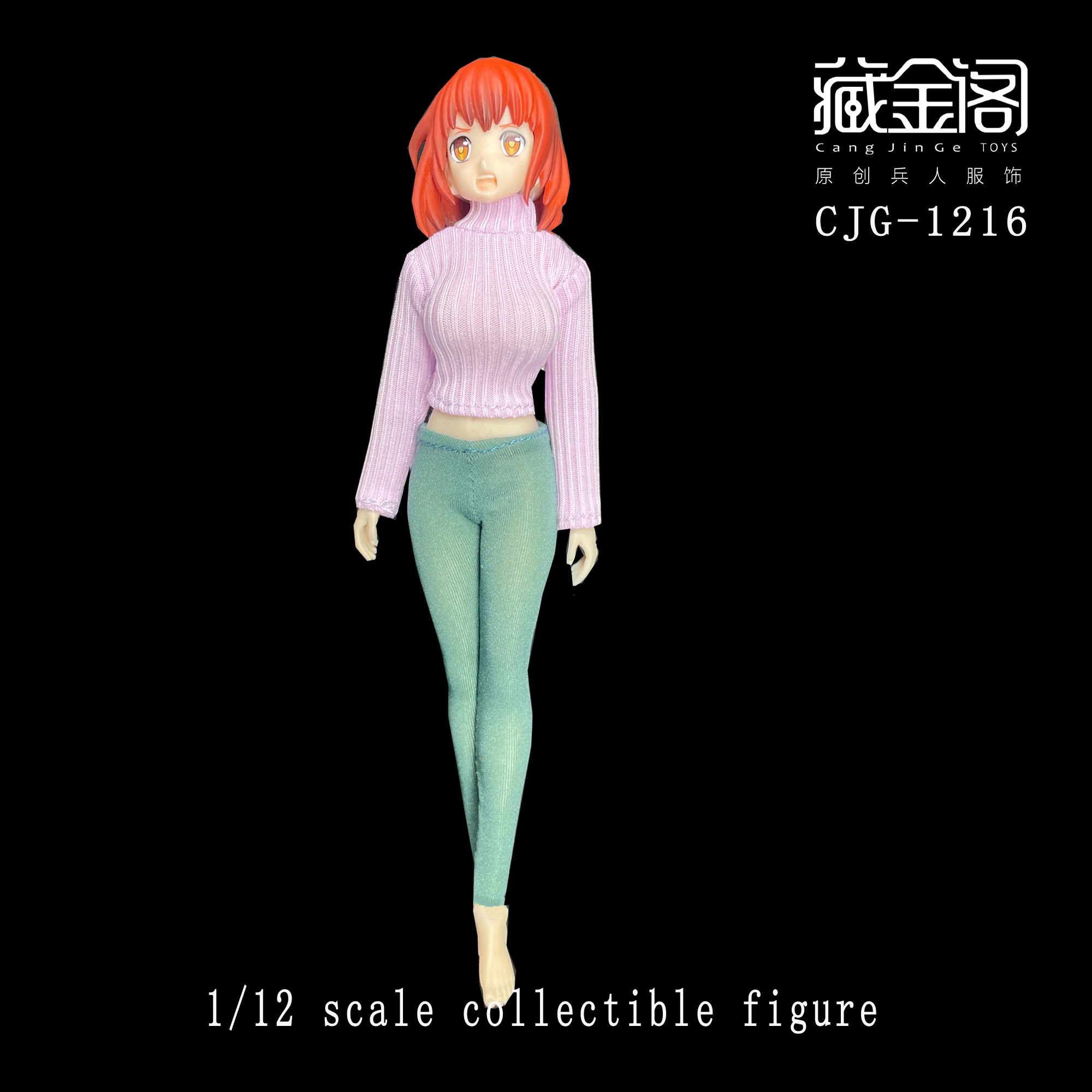 CJG-1216 Skala 1:12 Damskie Rajstopy do Jogi Spodnie Model Ubrań Pasują na 6-calową Figurkę Żołnierza Lalki