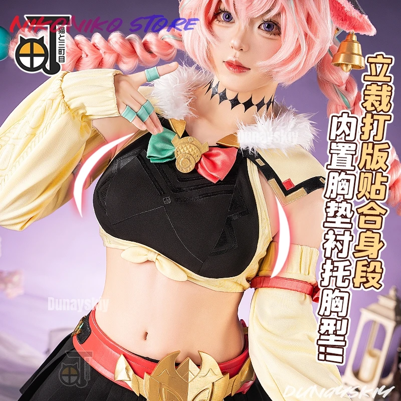 Juego de anime Genshin Impact Varesa ssiDisfraz de mujer sexy Conjunto completo Ropa de juego de rol para fiesta de Halloween S-XL
