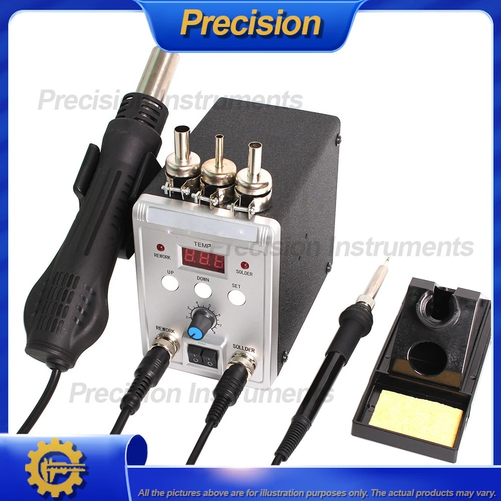 2026 8586 محطة لحام مسدس هواء ساخن لإصلاح الهاتف المحمول وإزالة اللحام