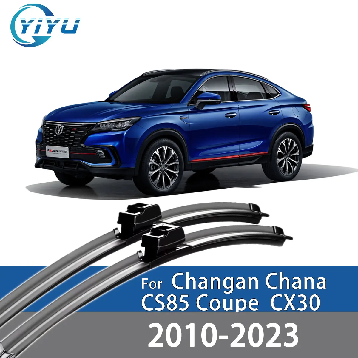 2 pçs lâminas de limpador dianteiro do carro para changan chana cs85 coupe cx30 2010-2023 pára-brisas acessórios