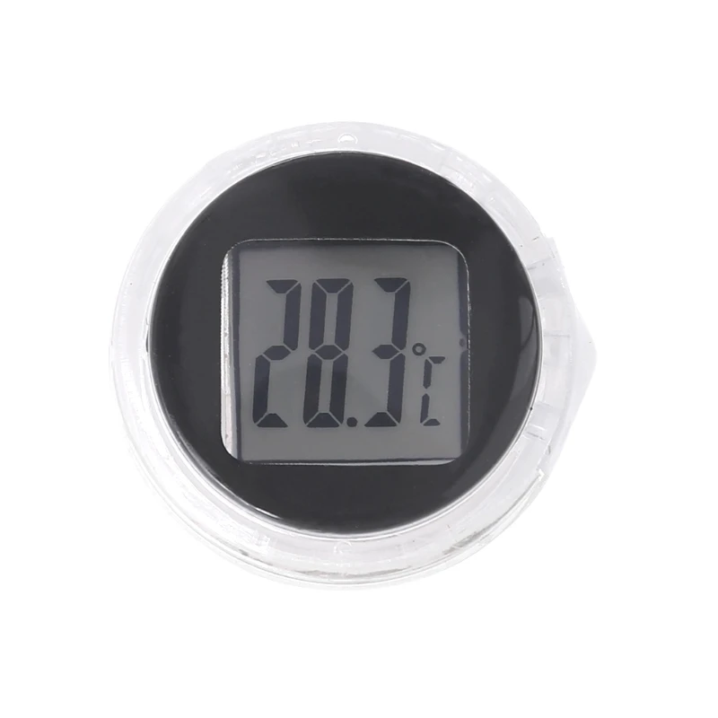 Mini Motorcycle Thermometer Waterproof Stick-On Motorbike Mount Watch Digital Temeperature Meter Waterproof