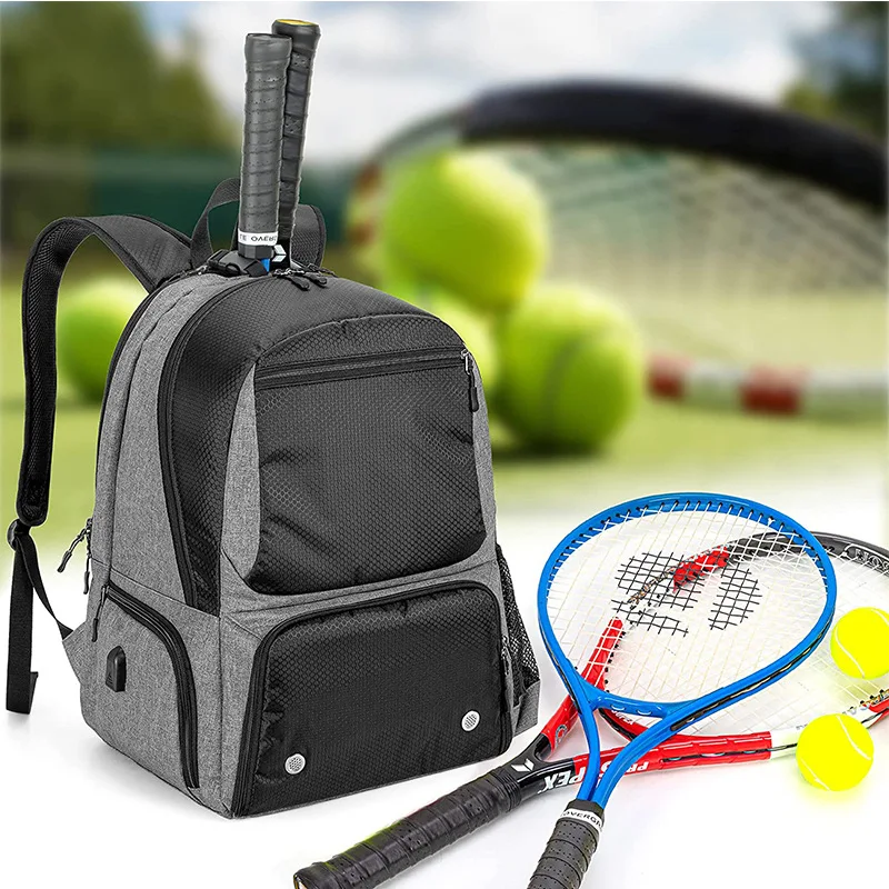 OEM Oxford Tennis Racquet Backpack for Clothes and Shoes Bagpack Sport Storage Back pack Waterproof Badminton Tennis Racket Bags