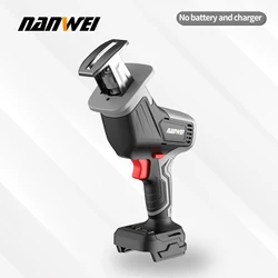 Nanwei 20V 리튬 배터리 브러시리스 소형 말 칼 왕복 톱 군용 칼 톱 절단 톱