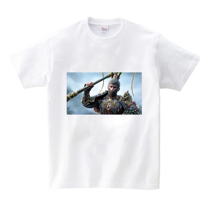 

Monkey King Shirt Black Myth Wukong Shirt T-shirt Anime Shirt Journey To The West T-shirt Tee Adventure Sunwukong Game Clothes