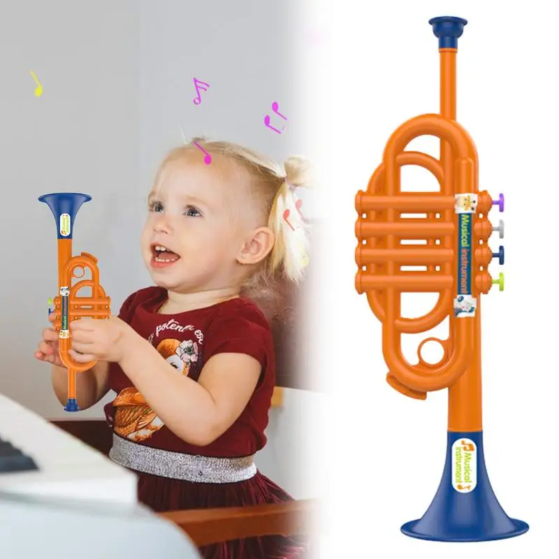 Trompete Spielzeug für Kinder Simulierte Musikinstrumente Trompete Jungen Kinder Frühkindliche Musikinstrument für Jungen Kind