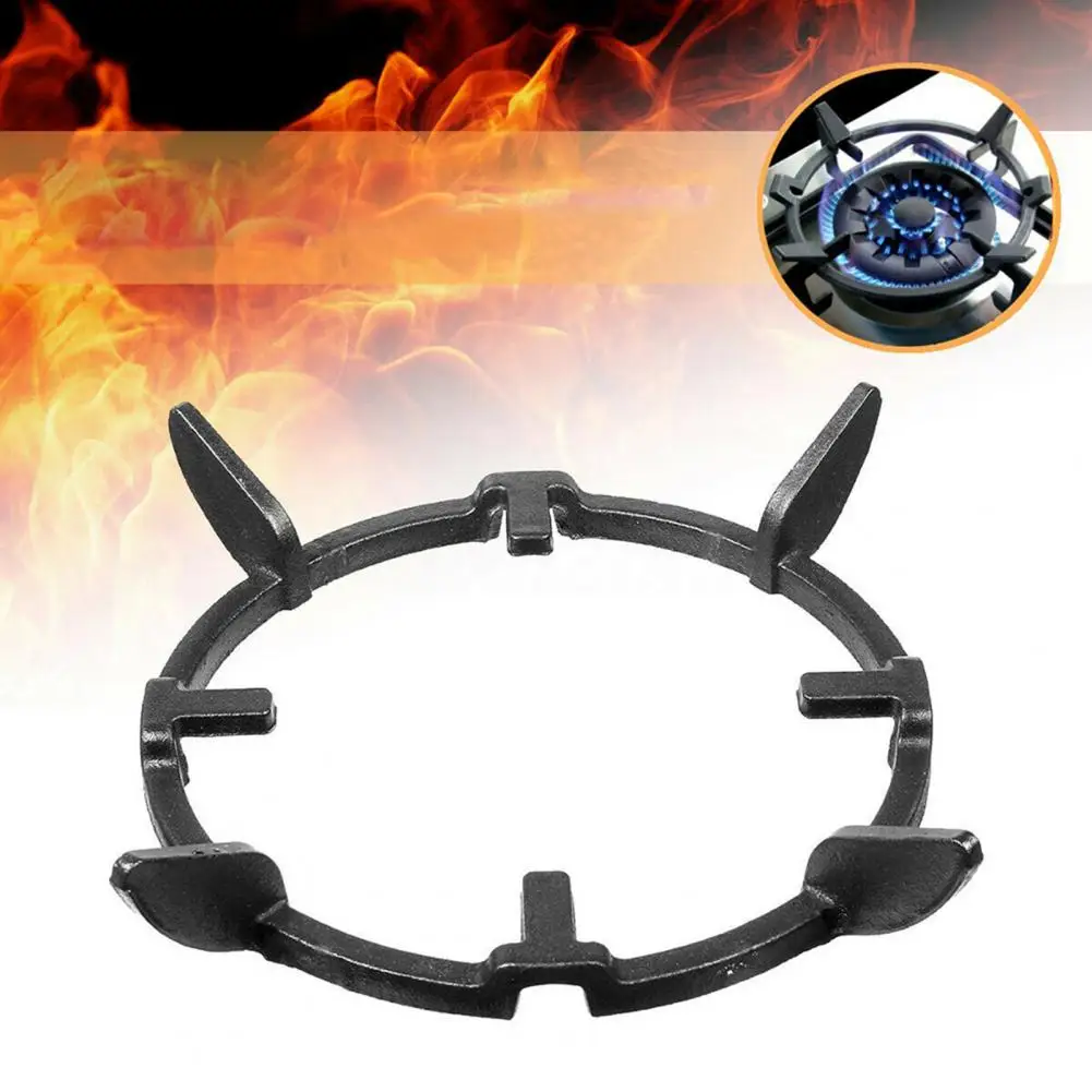 Wok Pan Stand Stable Non Slip Iron Cast Iron Wok Ring for Microwave Ovens Wok Pan Support Rack Gas Stove Camping Accessories