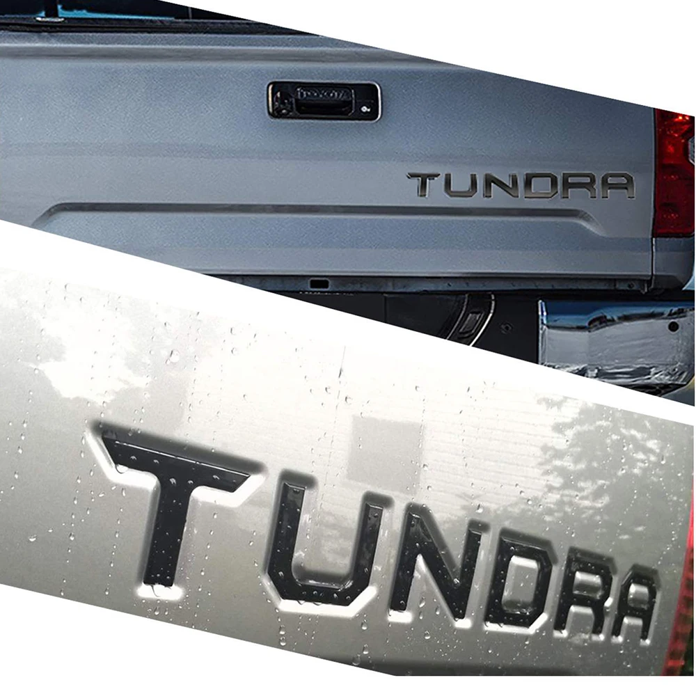 

Applicable For Toyota TUNDRA Car Logo 3D Tailgate Letters TUNDRA Tail Box Large Label ABS Pickup Tail Box Sticker