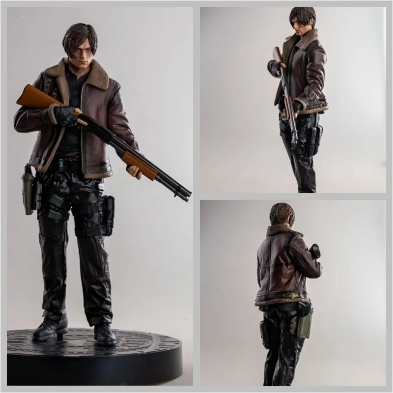 New Arrival Hotsale  Leon S. Kennedy Gk  Action Figure Biohazard Game Leon Anime Figure Statue Models Toys Collection Doll Gifts