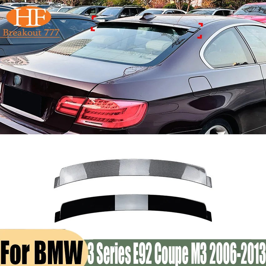ar Rear Window Roof Spoiler Wings Black Carbon Exterior Tuning Accessorie For BMW 3 Series E92 Coupe M3 2006-2013