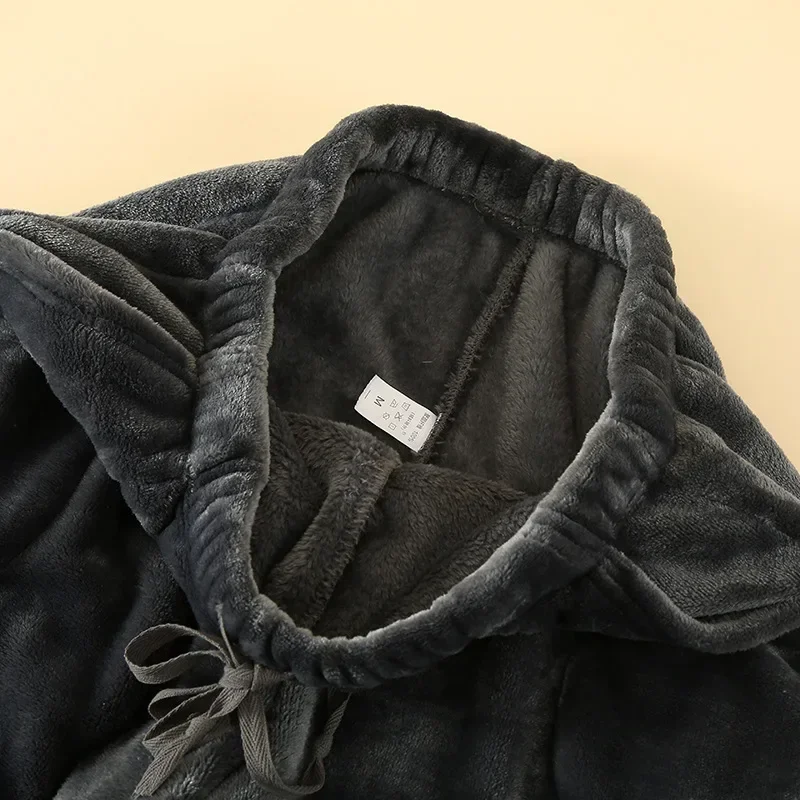 Очень толстые пижамные штаны из кораллового флиса, мужские осенне-зимние утолщенные бархатные длинные домашние брюки на шнурке для отдыха, удобные мы